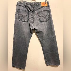 Vintage 90’s Levi’s Strauss 501-0660 Men’s Gray Straight Denim Jeans Size 40x30
